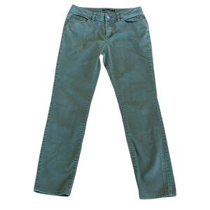 Prana Army Green Denim Straight Leg Jeans Eco Gorpcore Size 8 / 29 Short Inseam